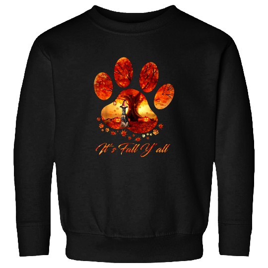 Miniature Pinscher Pet Its Fall Yall Dog Paw Halloween 35 Sweatshirts
