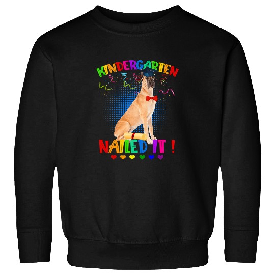 Great Dane Pet Graduation Class Of 22 Kindergarten Nailed It Sweatshirts