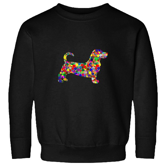 Basset Hound Pet Colorful Polka Dot Basset Hound International Dot Day 3 Sweatshirts