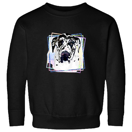 Great Dane Pet Face Great Dane Lovers Sweatshirts