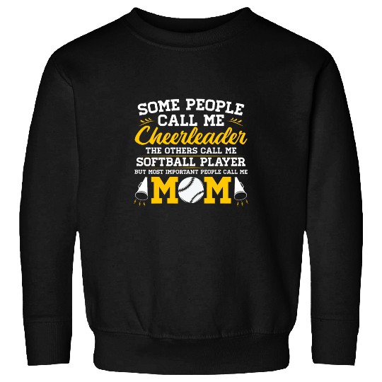 Sport Softball Cheer Mom Graphic Women Moms Cheerleader 6 Sweatshirts