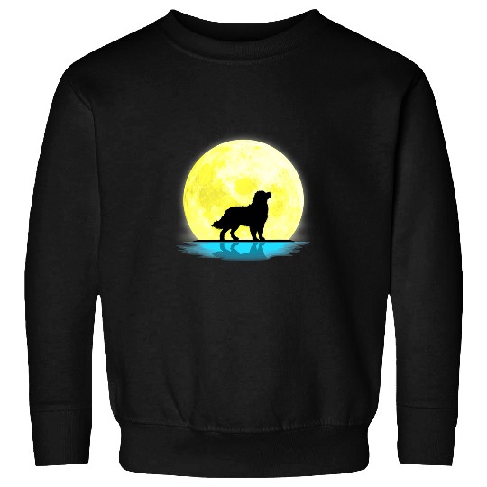Bernese Mountain Pet Lovers Full Moon Light Sweatshirts