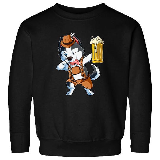 Husky Pet Dabbings Siberian Husky Oktoberfest Clothes Lederhosen Men 340 Sweatshirts