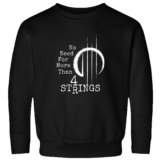 Funny Guitar 4 Strings Ukulele Bass Violin AntiGuitar Insult Diss Fun Sweatshirts