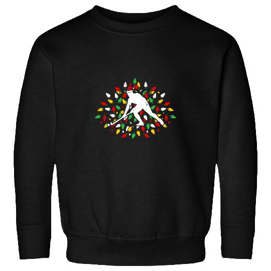 Sport Hockey Field Hockey Santa Hat xmass Sports Lovers Present Sweatshirts
