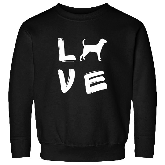 Coonhound Pet Love Black and Tan Sweatshirts