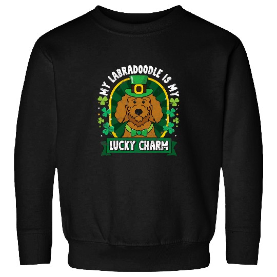 Labradoodle Pet St Patricks Lucky Charm Mom Dad Sweatshirts