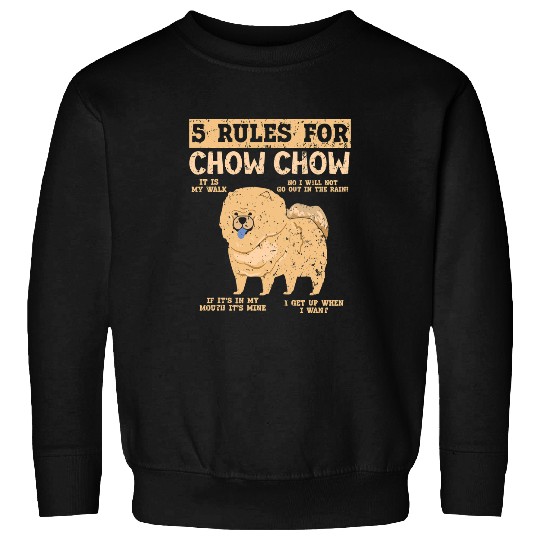 Chow Chow Pet Owner Puppy Lover Paw Love Doggy Pup 3 Sweatshirts