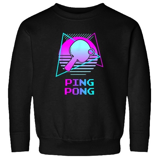 Sport Ping Pong Retro vintages Classic Ping Pong Table Tennis Player 32 Sweatshirts