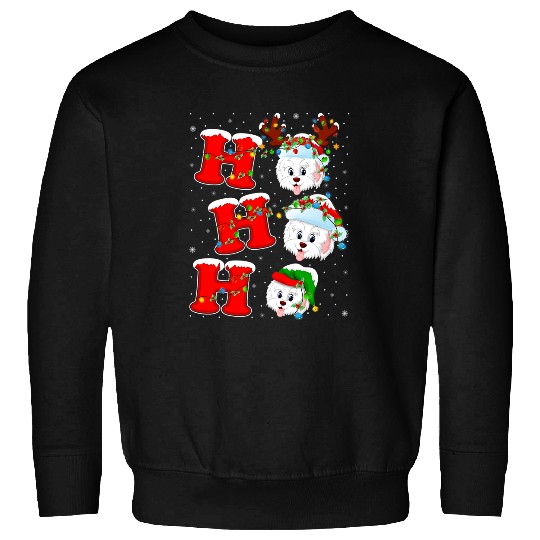 Havanese Pet Funny Matching Family Santa Ho Ho Ho Havanese Christmas Sweatshirts