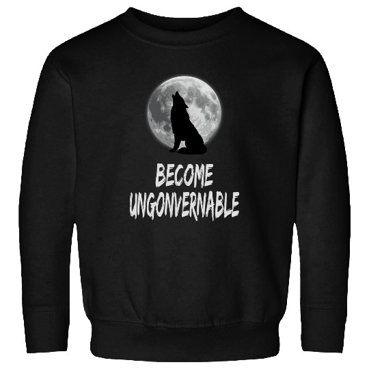 Coyote Mammal Become Ungovernable wolfs Howling at Moon Sweatshirts