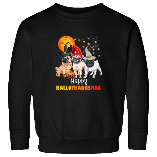 Pug Pet Cute Pet Lover Happy Hallothanksmas Costume 114 Sweatshirts