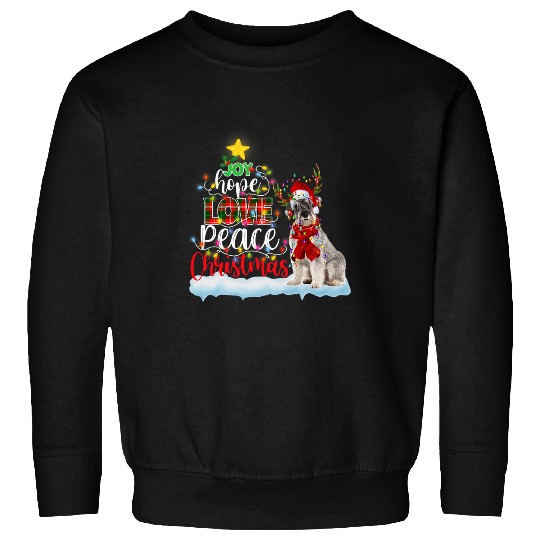 Scottish Terrier Pet Santa Hat Reindeer Costume Christmas Light Sweatshirts