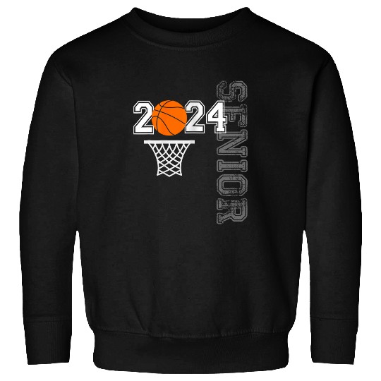 Sport Basketball Senior Class of 2024 100th Day of school Seniors Sweatshirts