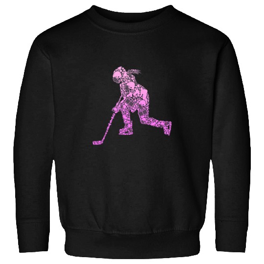 Sport Hockey Youth Women Kids Girls 2 Sweatshirts