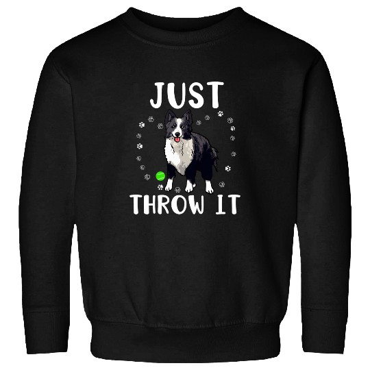 Border Collie Pet Just Throw it Funny Border Collie Dog Lover funny 1 1 Sweatshirts