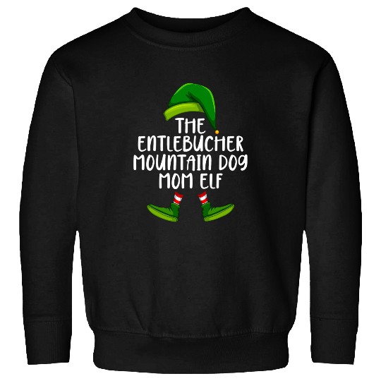 Entlebucher Pet Mountain Dog Mom Elf Funny Christmas Pajama Xmas Sweatshirts