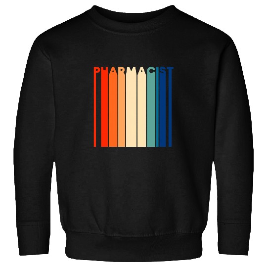 Pharmacist vintages Retro Colors Stripes 60s 70s 80s Classic Sweatshirts