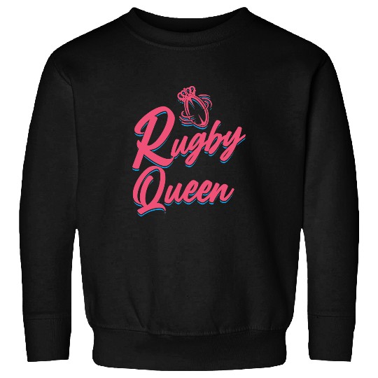 Sport Rugby Queen Funny Rugby Player Sweatshirts