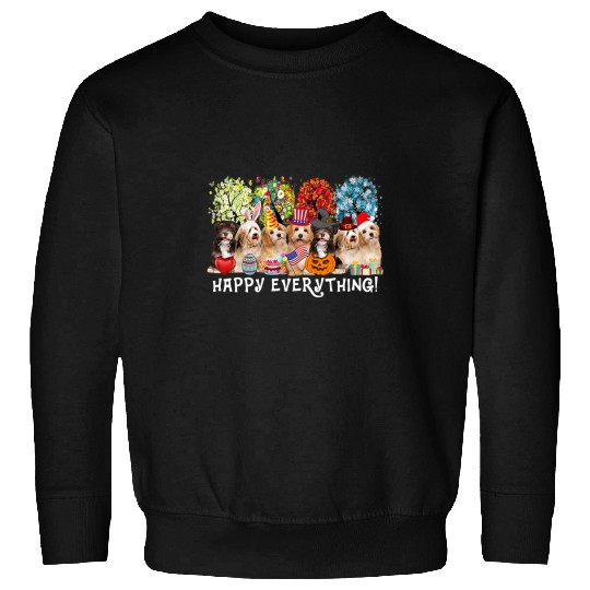 Havanese Pet Happy Everything Havanese Dog Seasons All Year Tree Lover53 Sweatshirts