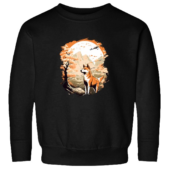 Shiba Inu Pet vintages Japanese Cherry Blossom Sakura Flower Sweatshirts