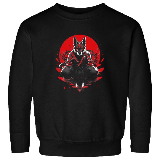 Elkhound Pet Dog Ninja Samurai Transformation Cute Sweatshirts