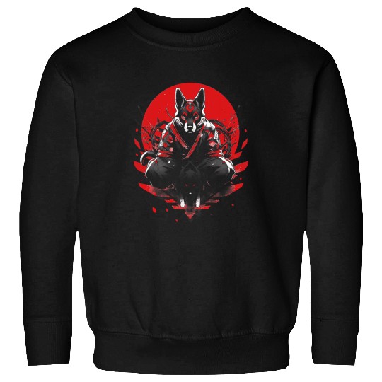 Elkhound Pet Dog Ninja Samurai Transformation Cute Sweatshirts