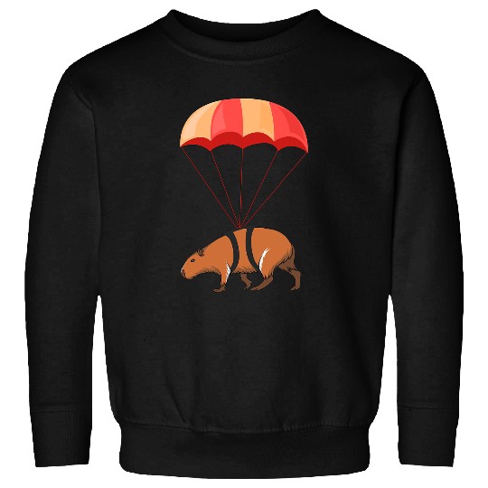 capybaras Mammal Skydiving Gift Parachuting capybaras for capybaras Lovers Sweatshirts