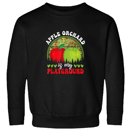 Apple Orchard Fruit Picking Harvest Season Apple Picking Sweatshirts