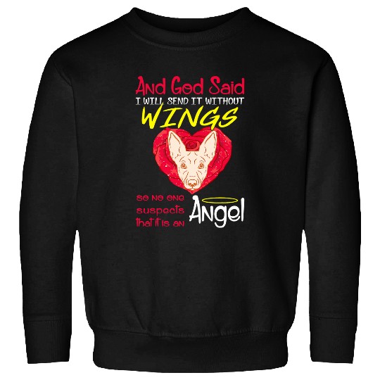 Portuguese Pet Angel Without Wings Sweatshirts