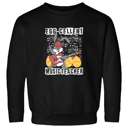Funny Guitar Easter music teaching guitar teacher Easter music teacher 2 Sweatshirts