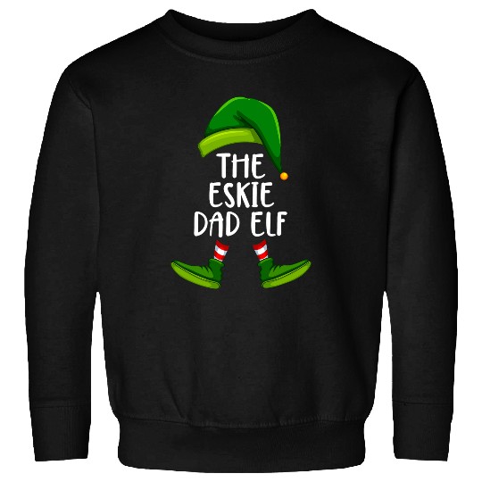 Eskimo Pet Dad Dog Elf Funny Christmas Pajama X mas Men Sweatshirts