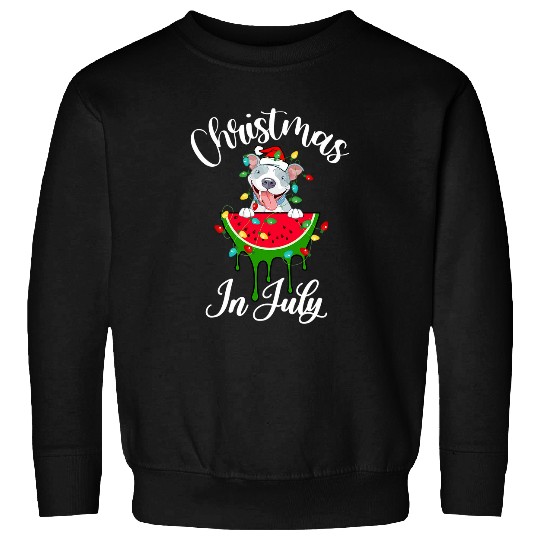 Pitbull Pet Santa Hat Bully Pittie Dog Lover Summer Sweatshirts