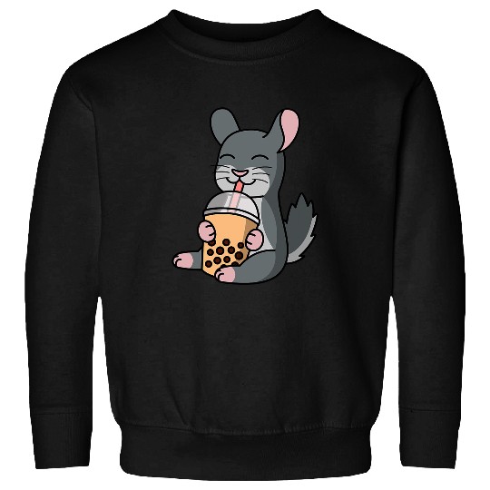 Chinchilla Mammal Boba Bubble Milk Tea Chinchilla Pet Sweatshirts