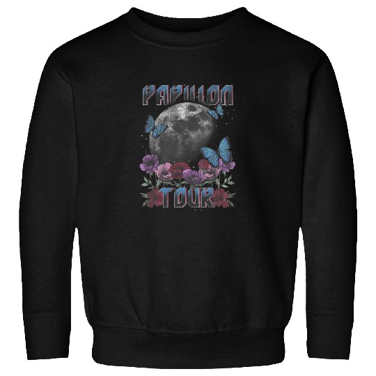 Papillon Pet Tour Butterflies Moon Sweatshirts