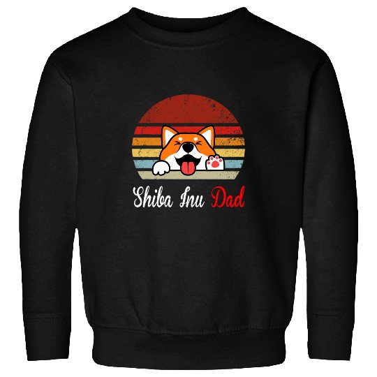 Shiba Inu Pet vintages Shiba Dog Dad Mom Boy Girl Funny 2 Sweatshirts