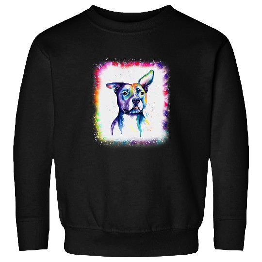 Pitbull Pet Terrier Dog Dad Mom Boy Girl Tie Dye Bleached 32 Sweatshirts