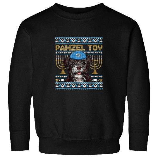 Havanese Pet Pawzel Tov Jewish Havanese Dog Funny Hanukkah Sweatshirts