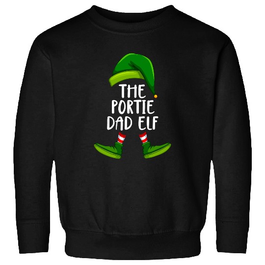 Portuguese Pet Dad Elf Funny Christmas Pajama Men Sweatshirts