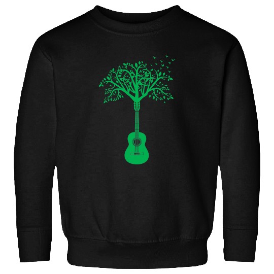 Funny Guitar Acoustic Guitar Tree of Life Nature Guitarist 1 Guitarist Sweatshirts
