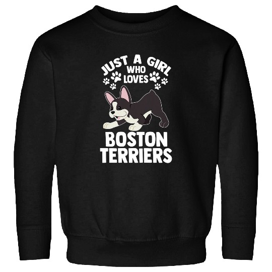 Border Collie Pet Womens Girl who loves Boston Terrier Sweatshirts
