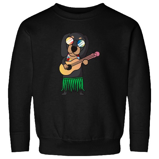 Dachshund Pet Ukulele Luau Cute Funny Hawaii Dogs Sweatshirts