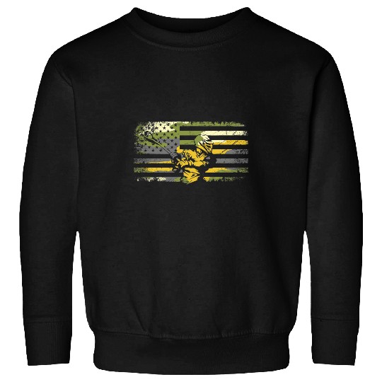 Sport Lacrosse Gift American Flag Camouflage Lacrosse Apparel Lacrosse Sweatshirts