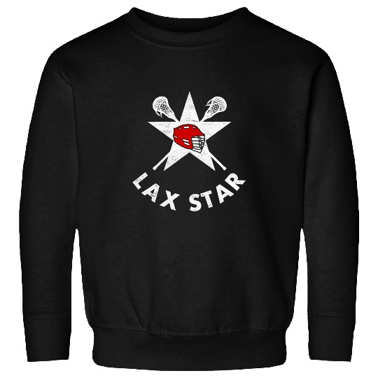 Sport Lacrosse Gift LAX Star Regular Fit Kids Guys Ladies Lacrosse Sweatshirts