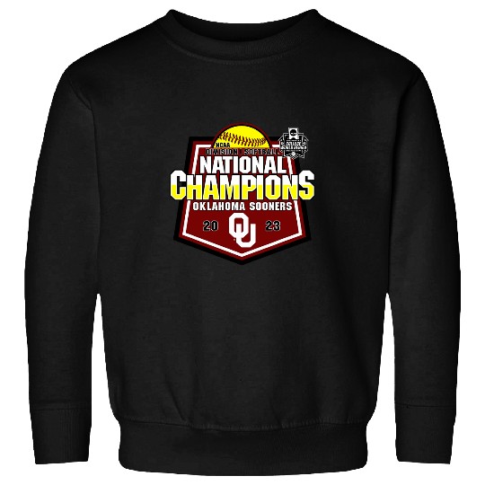 Sport Softball Oklahoma Sooners National Champs Softball WCWS Sweatshirts