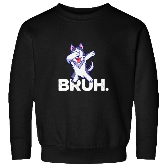 Husky Pet Goldendoodle Mom BRUH Husky Doodle Dog Lovers Dad BRUH Sweatshirts