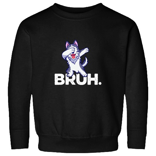 Husky Pet Goldendoodle Mom BRUH Husky Doodle Dog Lovers Dad BRUH Sweatshirts