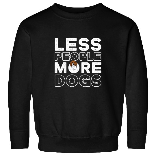 Coonhound Pet Treeing Walker Coonhound Less People More Dogs Sweatshirts