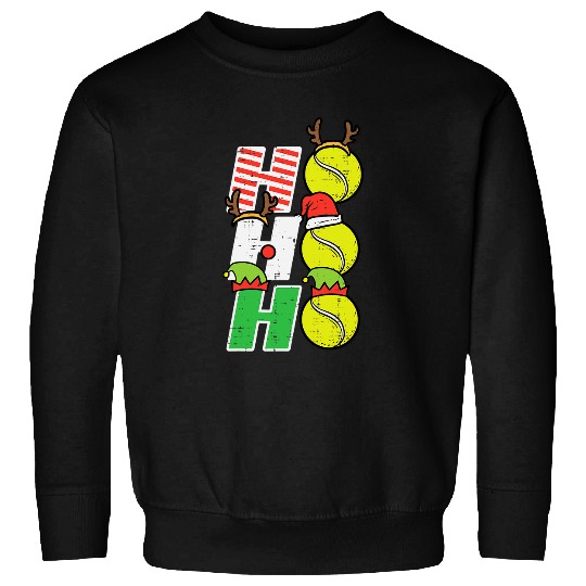 Sport Tennis Christmas Tennis Ho Ho Ho Funny xmass Sports Men Women Kids Sweatshirts