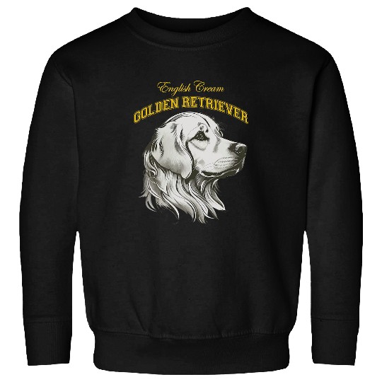 Golden Retriever Pet English Cream Golden Retriever ECGR Retro Preppy Collegiate Sweatshirts
